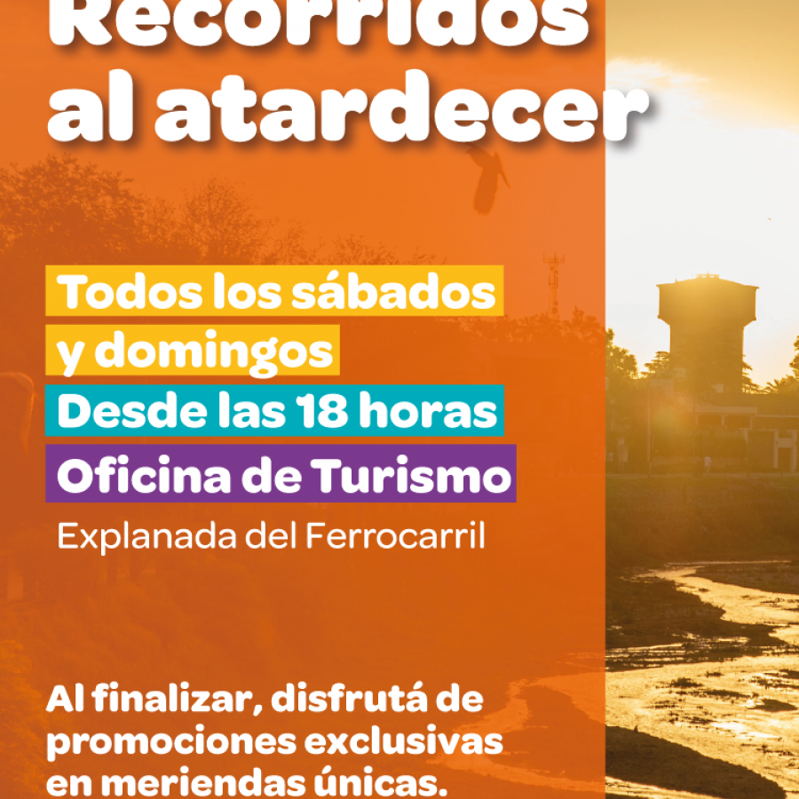Sábados y domingos de febrero con recorridos al atardecer