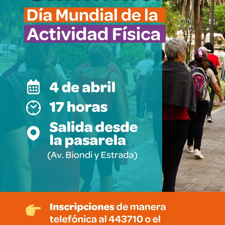 caminata para conmemorar el Día Mundial de la Actividad Física